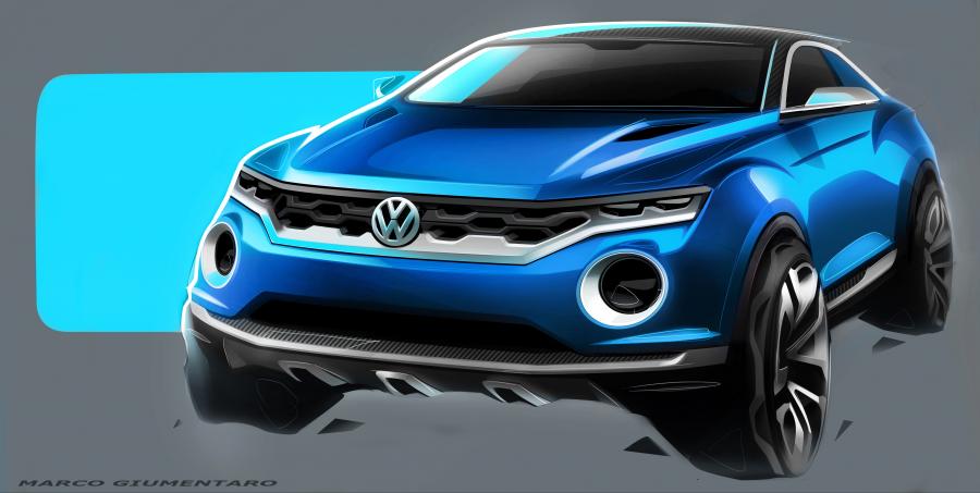 Эскиз Volkswagen T-ROC Concept 2014 года  (фото 19 из 28)